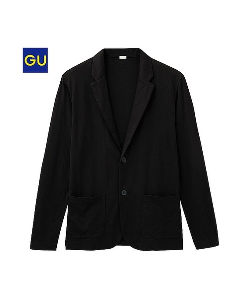GU(ジーユー)の「(GU)ライトカットソージャケット(長袖)A(MEN ⁄ アウター・メンズ・GRAY/NAVY/BLUE/NATURAL/BLACK・XL/L/S/M)」の1枚目の写真