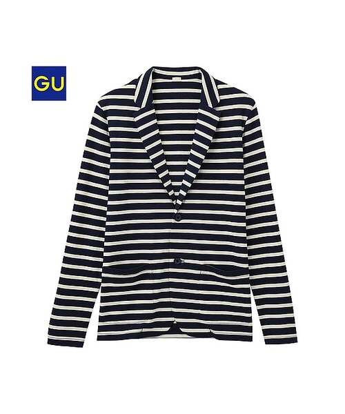 GU(ジーユー)の「(GU)ライトカットソージャケット(長袖)A(MEN ⁄ アウター・メンズ・GRAY/NAVY/BLUE/NATURAL/BLACK・XL/L/S/M)」の4枚目の写真