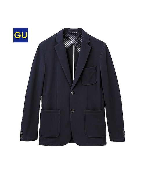 GU(ジーユー)の「(GU)カノコジャケット(MEN ⁄ アウター・メンズ・BLACK/NAVY/GRAY・XL/S/M/L)」の3枚目の写真