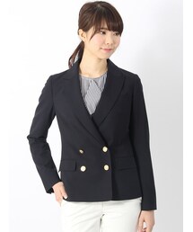 THE SUIT COMPANY【極美品】ダブル ブラウン THERMOLITE TECH KNIT JACKET【AZABUDAI HILLS GALLERY x MINOTAUR INST