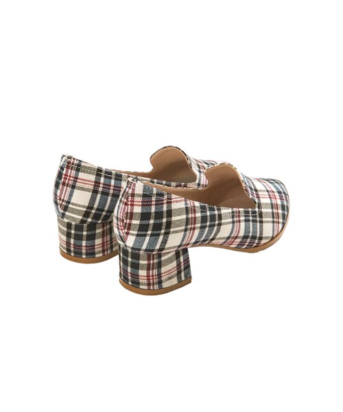 gracegift（グレースギフト）の「實搭俐落樂福跟鞋（シューズ・レディース・格紋/白/杏色・35/36/37/38/39/40/41）」の14枚目の写真