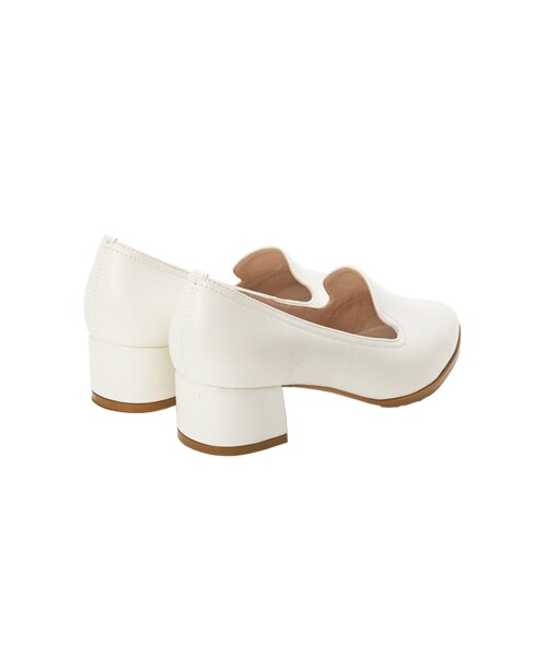 gracegift（グレースギフト）の「實搭俐落樂福跟鞋（シューズ・レディース・格紋/白/杏色・35/36/37/38/39/40/41）」の5枚目の写真