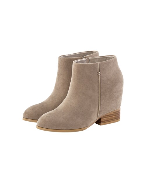 gracegift（グレースギフト）の「素面簡約內增高短靴（シューズ・レディース・黑/灰・35/36/37/38/39/40/41）」の11枚目の写真