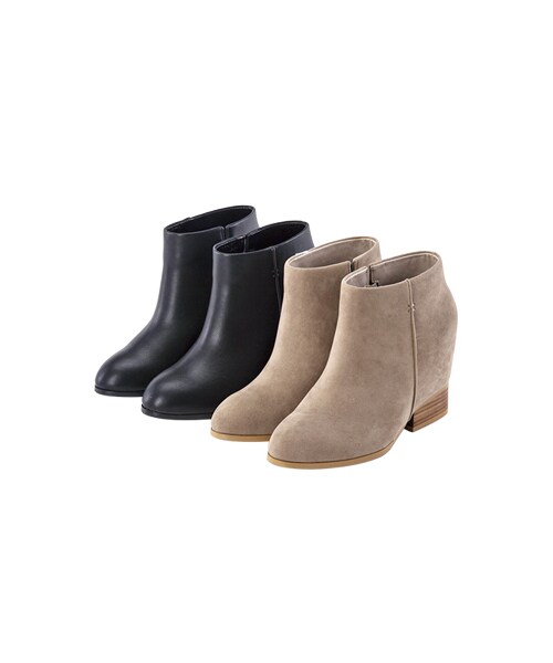 gracegift（グレースギフト）の「素面簡約內增高短靴（シューズ・レディース・黑/灰・35/36/37/38/39/40/41）」の20枚目の写真