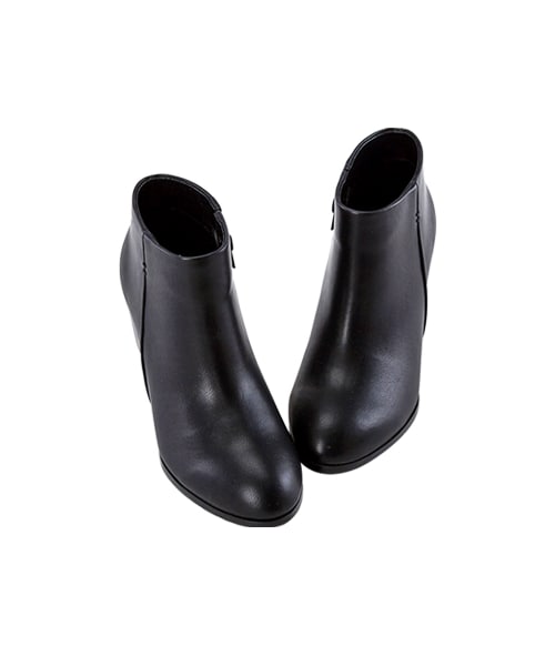 gracegift（グレースギフト）の「素面簡約內增高短靴（シューズ・レディース・黑/灰・35/36/37/38/39/40/41）」の3枚目の写真