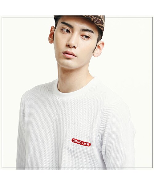ROMANTIC CROWN（ロマンティッククラウン）の「GOOD LIFE WAFFLE CREWNECK WHT（その他・メンズ・기타）」の4枚目の写真