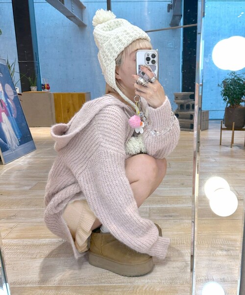 w closet（ダブルクローゼット）の「【Alley】フリルニットショート