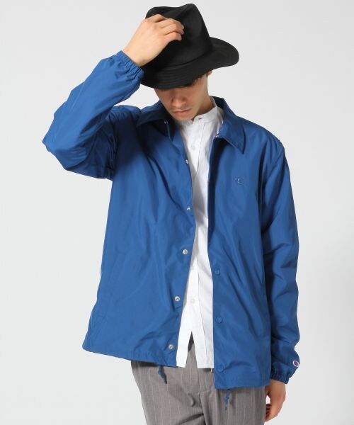 RAGEBLUE（レイジブルー）の「＜WEB限定＞【Champion】コーチジャケット（ジャケット/アウター・メンズ・ブラック/グリーン/ブルー・Ｍ/Ｌ）」の3枚目の写真