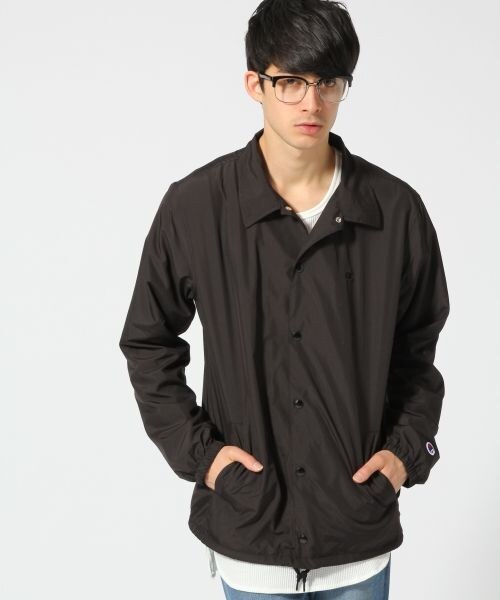 RAGEBLUE（レイジブルー）の「＜WEB限定＞【Champion】コーチジャケット（ジャケット/アウター・メンズ・ブラック/グリーン/ブルー・Ｍ/Ｌ）」の4枚目の写真