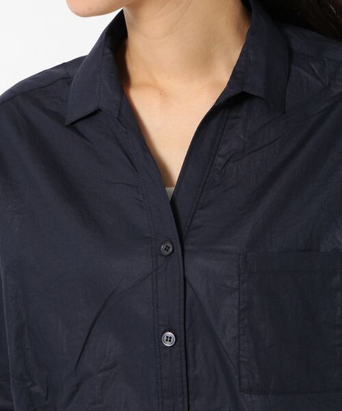 BLISS POINT Womens（ブリスポイント ウイメンズ）の「60ローンドルマン2WAYシャツ（トップス・レディース・ホワイト/ブラウン/ネイビー/ホワイト×ネイビー(ボーダー)・Ｍ/Ｌ）」の8枚目の写真