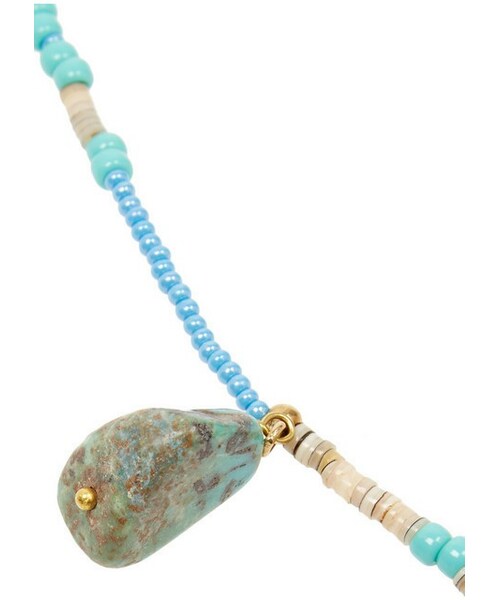 ETRO（エトロ）の「Etro Turquoise, bone and feather necklace
