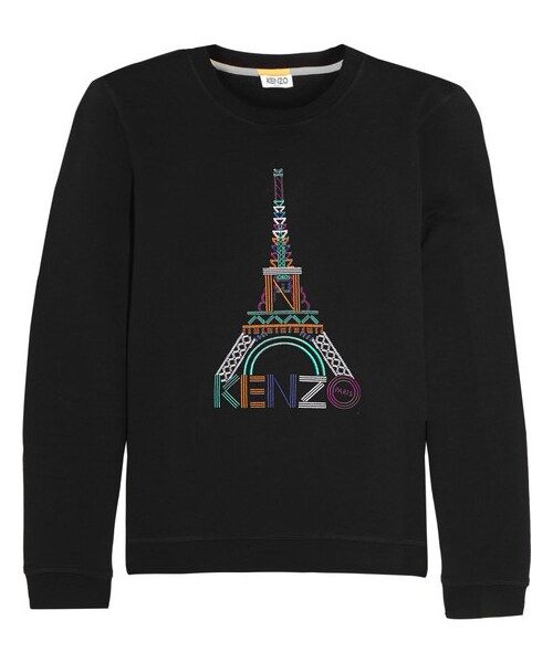 Kenzo（ケンゾー）の「KENZO Embroidered cotton-jersey sweatshirt（スウェット）」 - WEAR