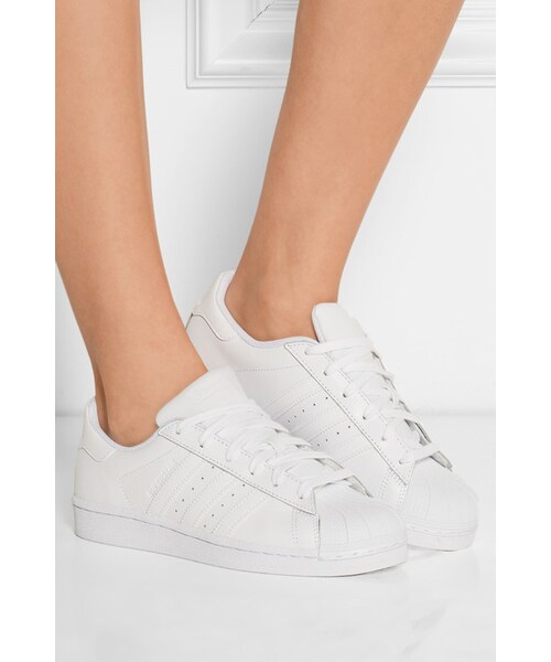 adidas(アディダス)の「Adidas Originals Superstar leather sneakers(スニーカー・レディース・White・US7/US9/US8.5/US8/US6.5/US10/US9.5/US5/US11/US6/US10.5/US5.5/US7.5)」の5枚目の写真