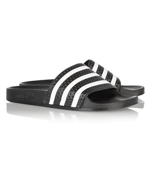 adidas（アディダス）の「Adidas Originals Adilette textured-rubber slides（サンダル・レディース・Black・US6/US9/US11/US10/US7/US5/US8）」の2枚目の写真