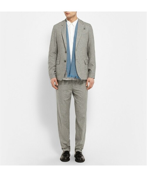 Oliver Spencer（オリバースペンサー）の「Oliver Spencer Grey Brookes Woven-Silk Suit Jacket（テーラードジャケット・メンズ・Gray・UK/US 42/UK/US 36/UK/US 38/UK/US 40/UK/US 44/UK/US 46）」の8枚目の写真