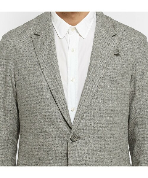 Oliver Spencer（オリバースペンサー）の「Oliver Spencer Grey Brookes Woven-Silk Suit Jacket（テーラードジャケット・メンズ・Gray・UK/US 42/UK/US 36/UK/US 38/UK/US 40/UK/US 44/UK/US 46）」の2枚目の写真