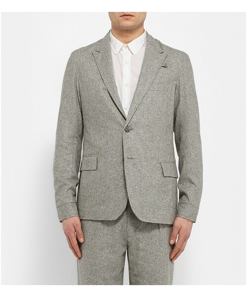 Oliver Spencer（オリバースペンサー）の「Oliver Spencer Grey Brookes Woven-Silk Suit Jacket（テーラードジャケット・メンズ・Gray・UK/US 42/UK/US 36/UK/US 38/UK/US 40/UK/US 44/UK/US 46）」の4枚目の写真