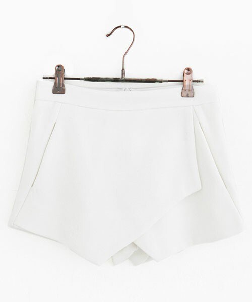 DHOLIC（ディーホリック）の「ラップミニショートパンツ（その他パンツ・レディース・ブラック/アイボリー/ディープスカイブルー・S/M）」の2枚目の写真