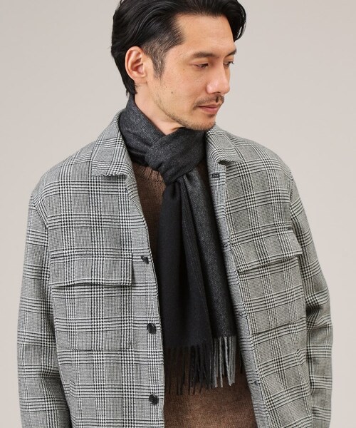 洗えるカシミヤ グラデーションマフラー