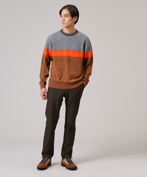 TAKEO KIKUCHI / タケオキクチ ヘリンボンストレッチ ウォームパンツ TAKEO KIKUCHI（タケオキクチ）の「ヘリンボンストレッチ ウォーム