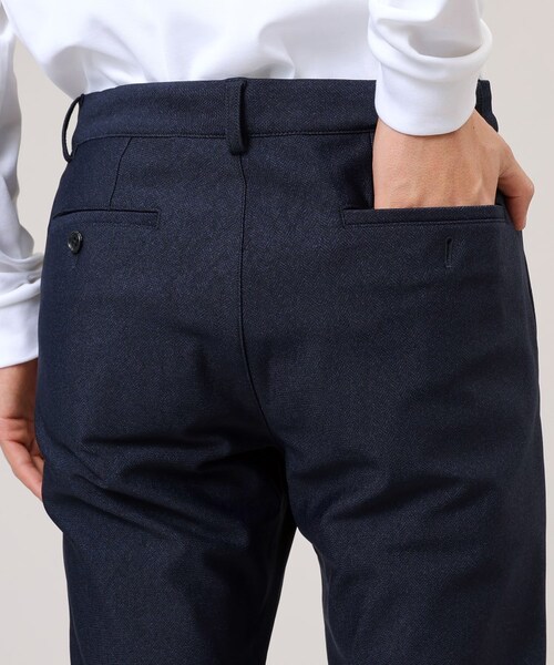 TAKEO KIKUCHI / タケオキクチ ヘリンボンストレッチ ウォームパンツ TAKEO KIKUCHI（タケオキクチ）の「ヘリンボンストレッチ ウォーム
