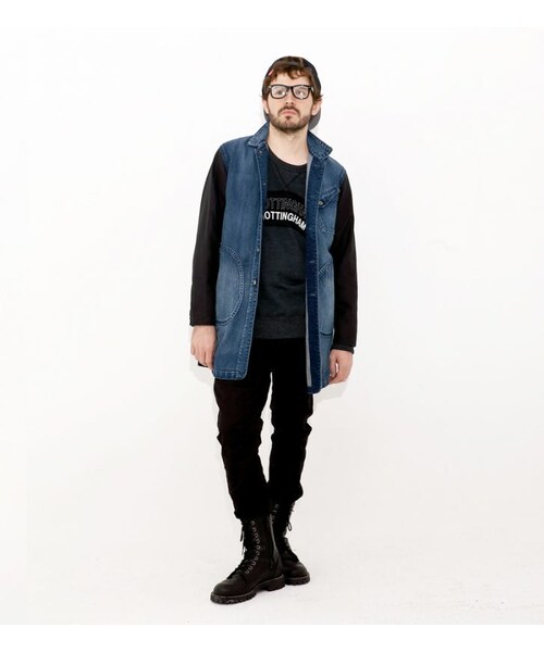 VIRGOwearworks(ヴァルゴウェアワークス)の「Vintage worker long jktデニムロングジャケット(ジャケット/アウター・メンズ・DENIM・2/3/4)」の4枚目の写真