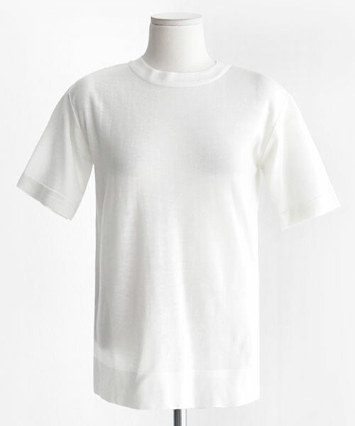 DHOLIC（ディーホリック）の「首つまり半袖Tシャツ（Tシャツ/カットソー・レディース・ネイビー/アイボリー/カーキベージュ/ブラック・FREE）」の2枚目の写真