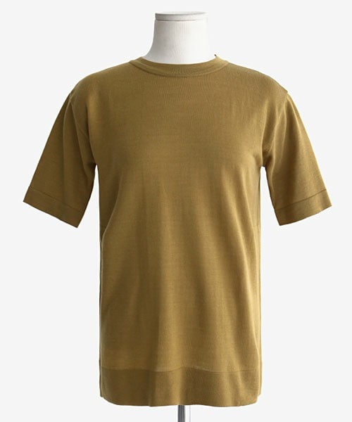 DHOLIC（ディーホリック）の「首つまり半袖Tシャツ（Tシャツ/カットソー・レディース・ネイビー/アイボリー/カーキベージュ/ブラック・FREE）」の4枚目の写真