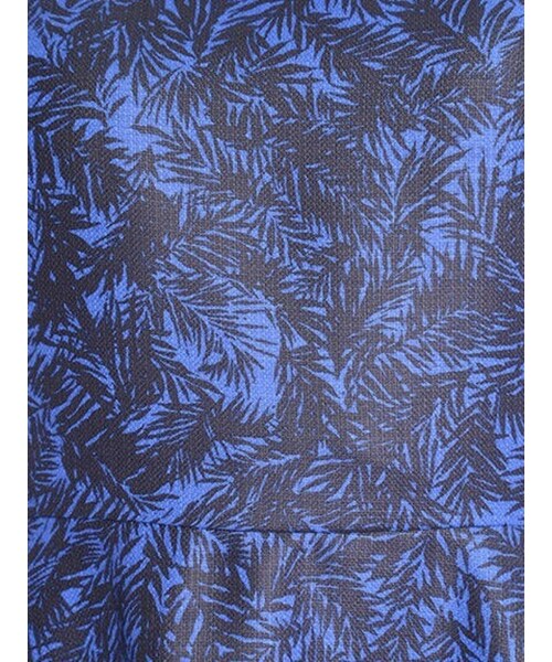 BORNY(ボルニー)の「パーム柄スタンドドレス(ワンピース/ドレス・レディース・ホワイト/ブルー・S)」の11枚目の写真