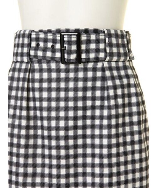 EMODA（エモダ）の「CARM GINGAM スカート（スカート・レディース・ブラック/ピンク/アイスブルー・S/M）」の7枚目の写真