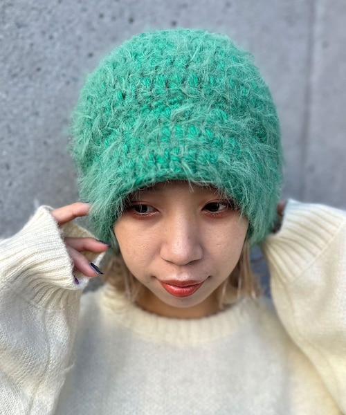 CIAOPANIC（チャオパニック）の「シャギーミックスニット帽