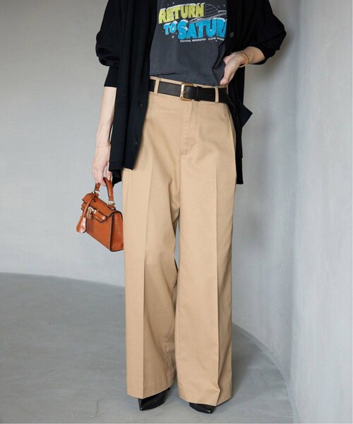 スローブイエナ ハイウエストチノスラックス スローブイエナ ハイ