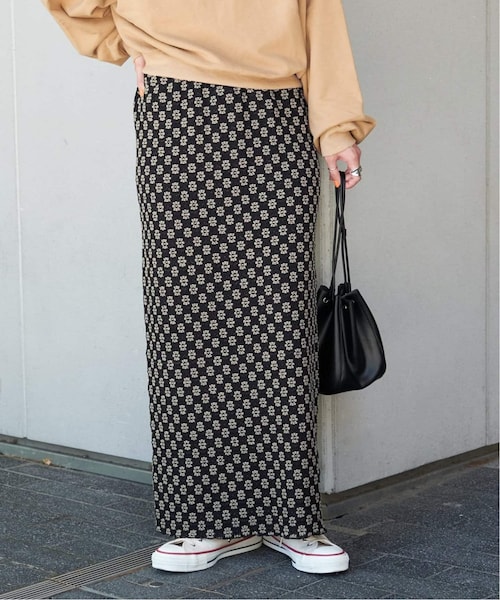 B.C STOCK（ベーセーストック）の「《追加》フラワーストレートスカート（スカート・ブラック/(001)/フリー/在庫あり）」の7枚目の写真