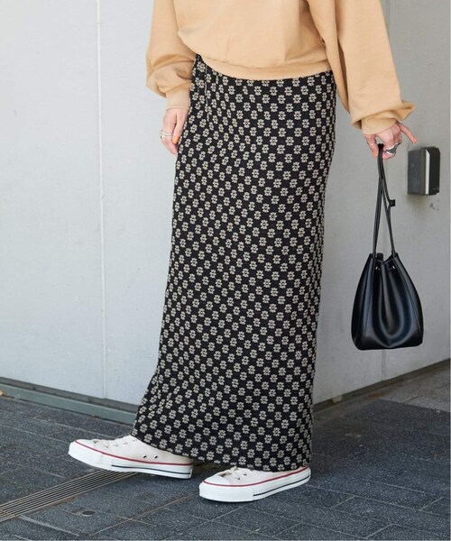 B.C STOCK（ベーセーストック）の「《追加》フラワーストレートスカート（スカート・ブラック/(001)/フリー/在庫あり）」の8枚目の写真