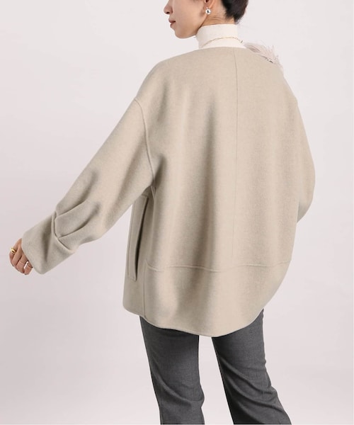VERMEIL par iena☆Super160 リバー バルーン袖 コート ヴェルメイユ パー イエナ VERMEIL par iena Super160 リバー