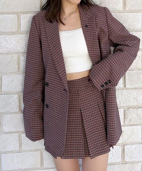 heather - Heather Polo チェックテーラードジャケット POLO BCS(ポロ・ビーシーエス)】チェックテーラードジャケット