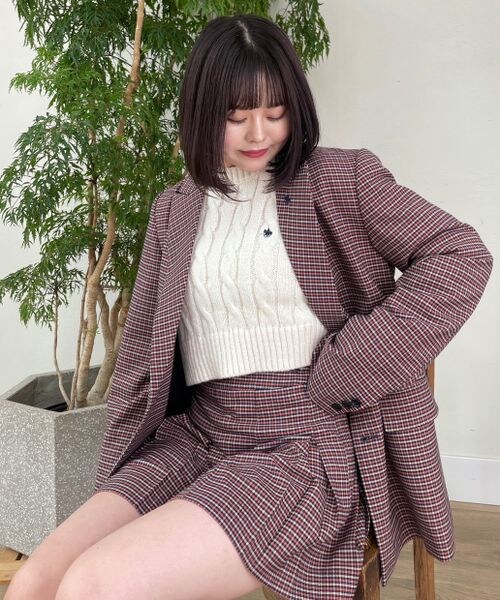 Heather（ヘザー）の「チェックテーラードジャケット（）」 - WEAR