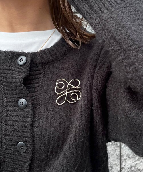 Lattice（Lattice）の「ニュアンスメタルブローチ（ファッション雑貨・レディース・ゴールド/シルバー/ブラウン・0）」の2枚目の写真