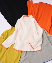 CIAOPANIC TYPY（チャオパニックティピー）の「【KIDS】配色ステッチハイネックリブカットソー（Tシャツ/カットソー・キッズ）」