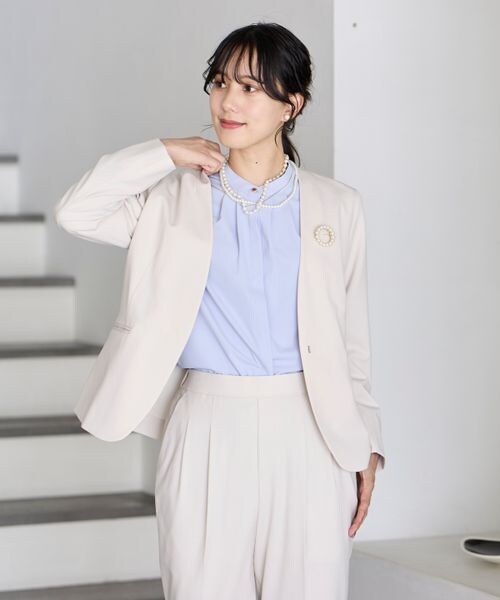ウツクシルエット ジャケット モカ Lサイズ 楽天市場】【SALE／70%OFF】(W)ウツクシルエットVジャケット