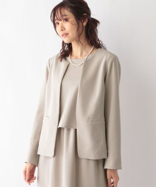 ★未着用・美品★GLOBAL WORK スゴラクストレッチノーカラージャケットM GLOBAL WORK ジャケット ノーカラージャケット スゴラク