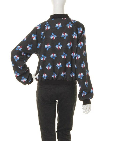 jouetie（ジュエティ）の「JAPANESE FLOWER 2WAYブルゾン（ジャケット/アウター・レディース・オフホワイト/ブラック・M）」の5枚目の写真