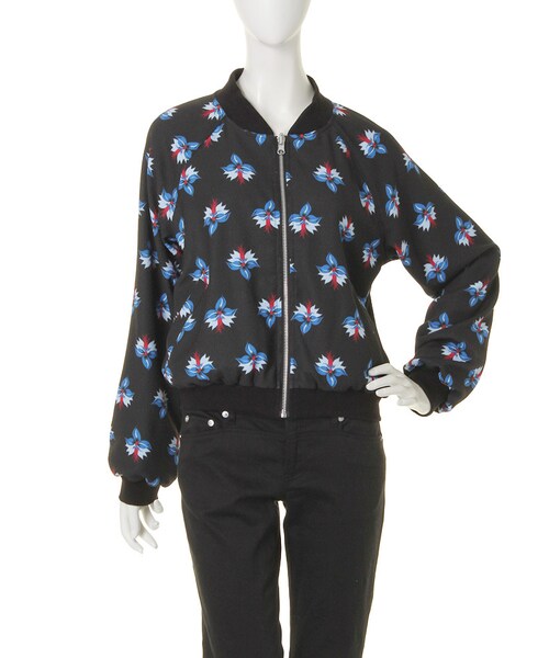 jouetie（ジュエティ）の「JAPANESE FLOWER 2WAYブルゾン（ジャケット/アウター・レディース・オフホワイト/ブラック・M）」の3枚目の写真