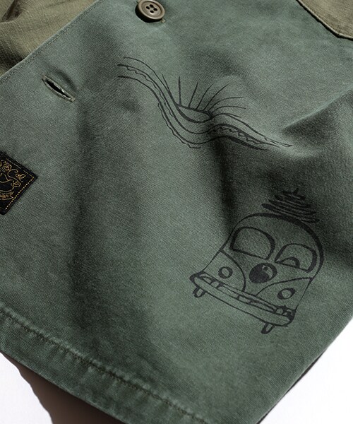 SALTWATER COWBOY(ソルトウォーターカウボーイ)の「別注UTILITY SHIRTS(その他・メンズ・オリーブ/ネイビー・M/L)」の13枚目の写真