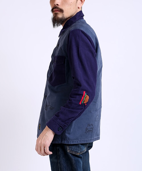 SALTWATER COWBOY(ソルトウォーターカウボーイ)の「別注UTILITY SHIRTS(その他・メンズ・オリーブ/ネイビー・M/L)」の5枚目の写真