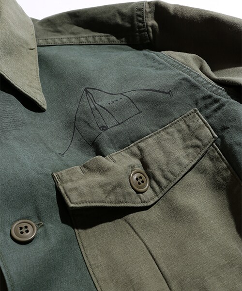 SALTWATER COWBOY(ソルトウォーターカウボーイ)の「別注UTILITY SHIRTS(その他・メンズ・オリーブ/ネイビー・M/L)」の11枚目の写真