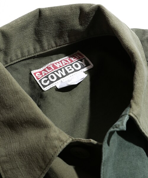 SALTWATER COWBOY(ソルトウォーターカウボーイ)の「別注UTILITY SHIRTS(その他・メンズ・オリーブ/ネイビー・M/L)」の10枚目の写真