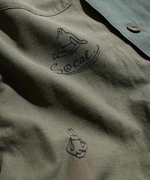 SALTWATER COWBOY(ソルトウォーターカウボーイ)の「別注UTILITY SHIRTS(その他・メンズ・オリーブ/ネイビー・M/L)」の12枚目の写真