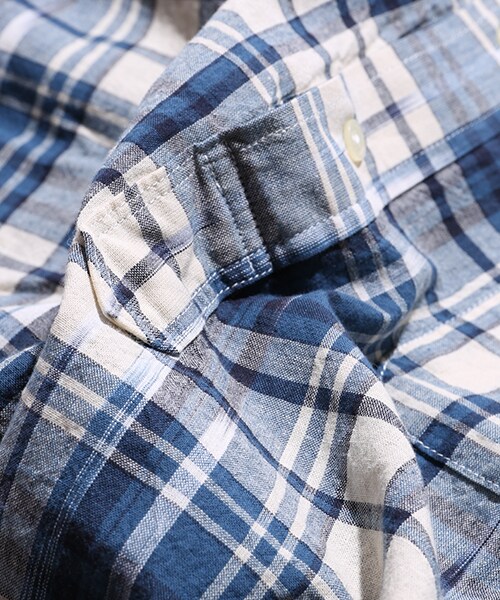 FREAK'S STORE（フリークスストア）の「イカットマドラスB/Cシャツ（その他・メンズ・レッド/ネイビー・M/L）」の12枚目の写真