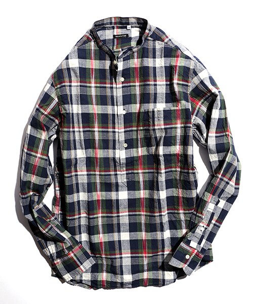 FREAK'S STORE（フリークスストア）の「イカットマドラスB/Cシャツ（その他・メンズ・レッド/ネイビー・M/L）」の7枚目の写真